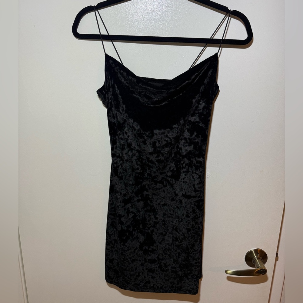 Wild Fable Black Velvet Dress